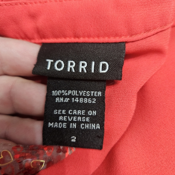 Torrid 2x Red Sleeveless Top - Picture 5 of 5